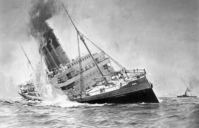 Sinking of the Lusitania 1915