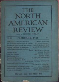 February 1921 issue of North American Review