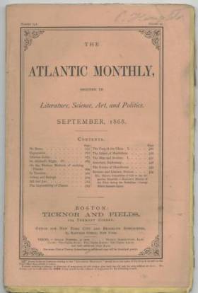 September 1868 issue of The Atlantic Monthly