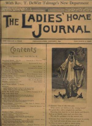 Ladies Home Journal January 1890 Issue